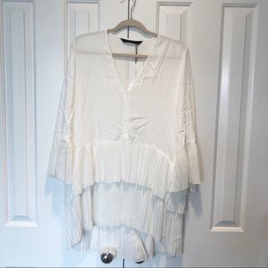 Zara White Tunic